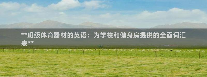 江苏星奥娱乐有限公司招聘：**班级体育器材的英语：为学校和健